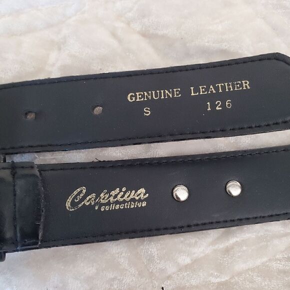 CAPTIVA Collection Women's Genuine Leather Size Small Black - Picture 8 of 9